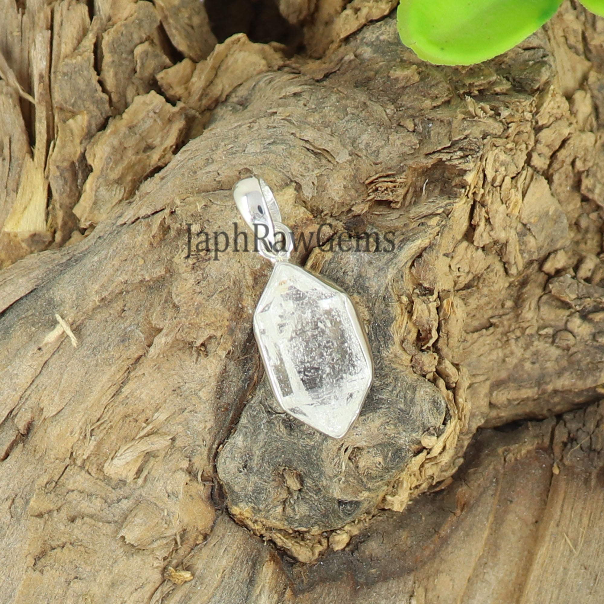 Raw Herkimer Diamond Pendant