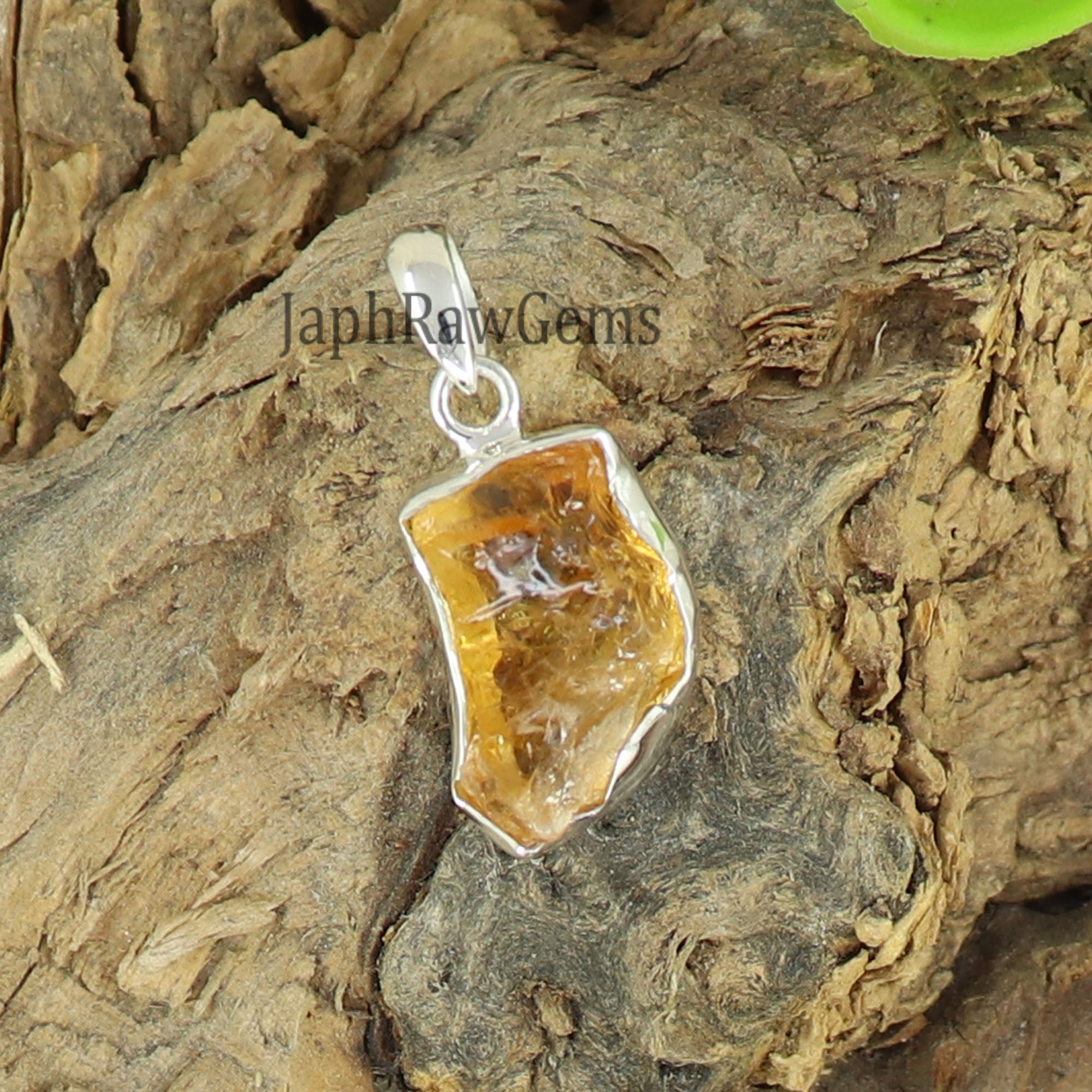 Raw Citrine Pendant