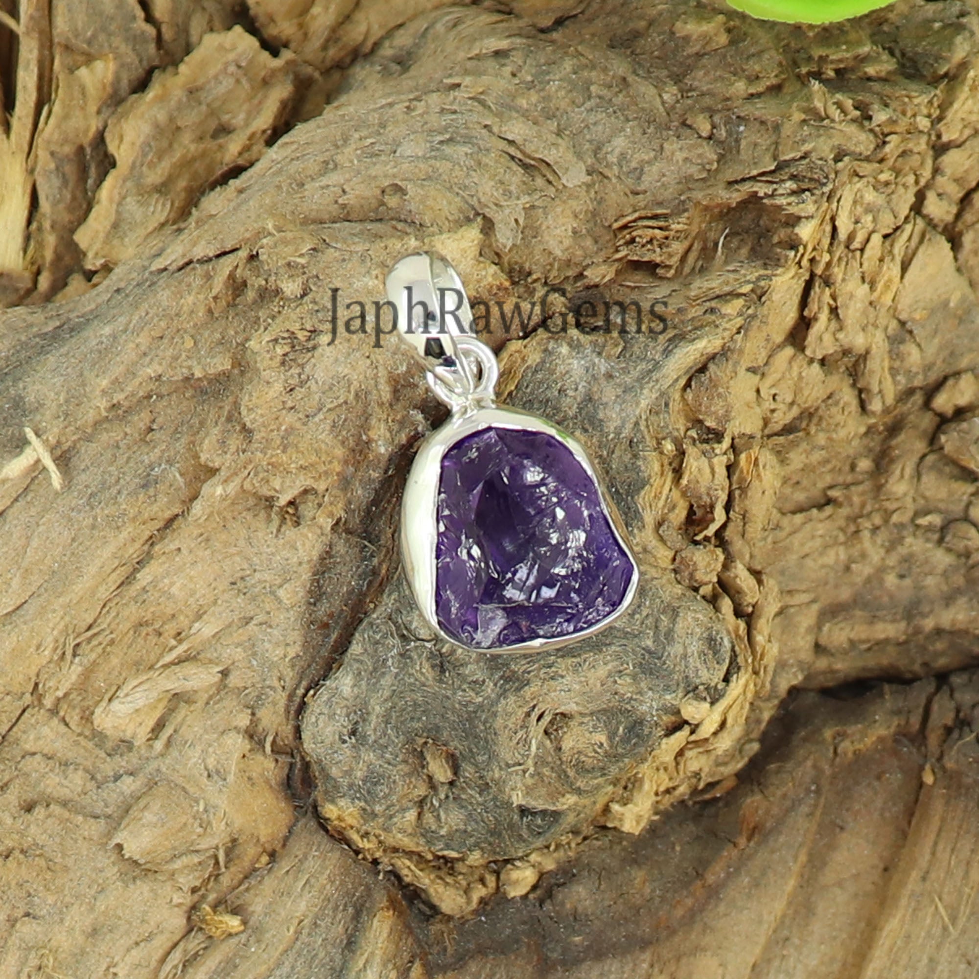 Raw Amethyst Pendant