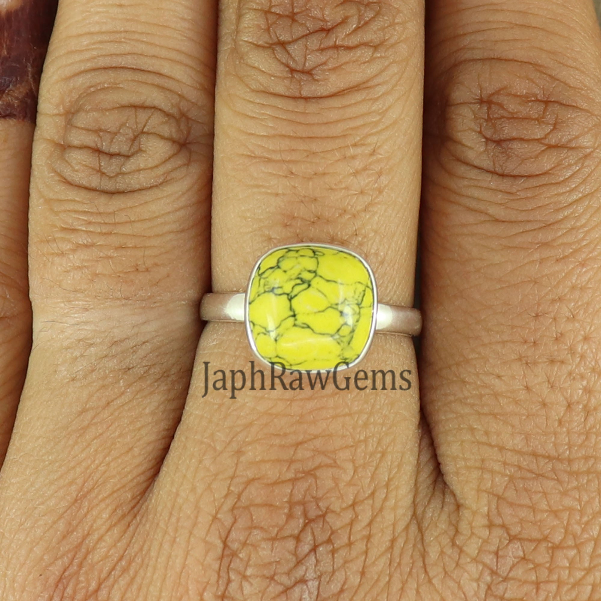 Yellow Turquoise Ring