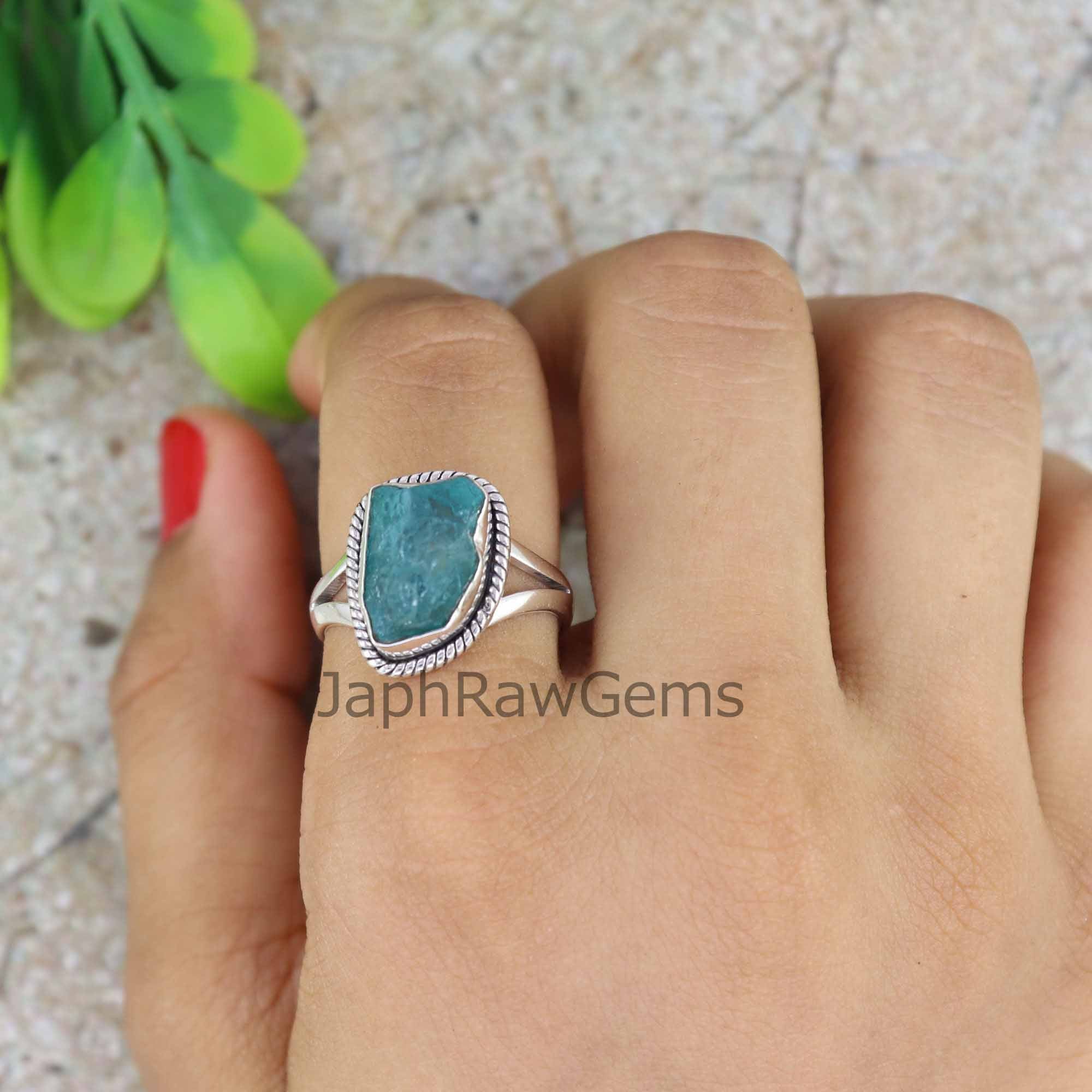 Raw Apatite Ring