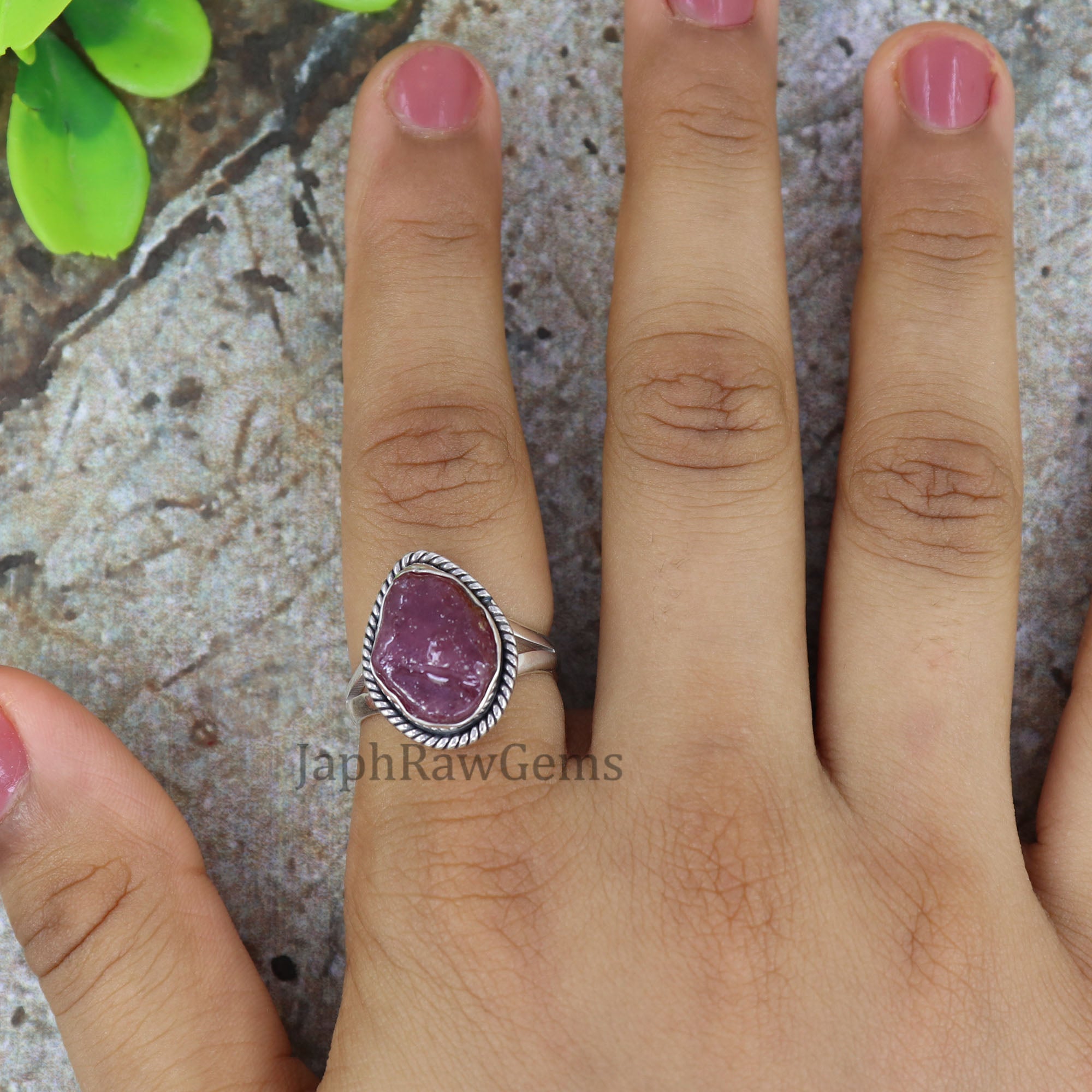 Raw Ruby Ring