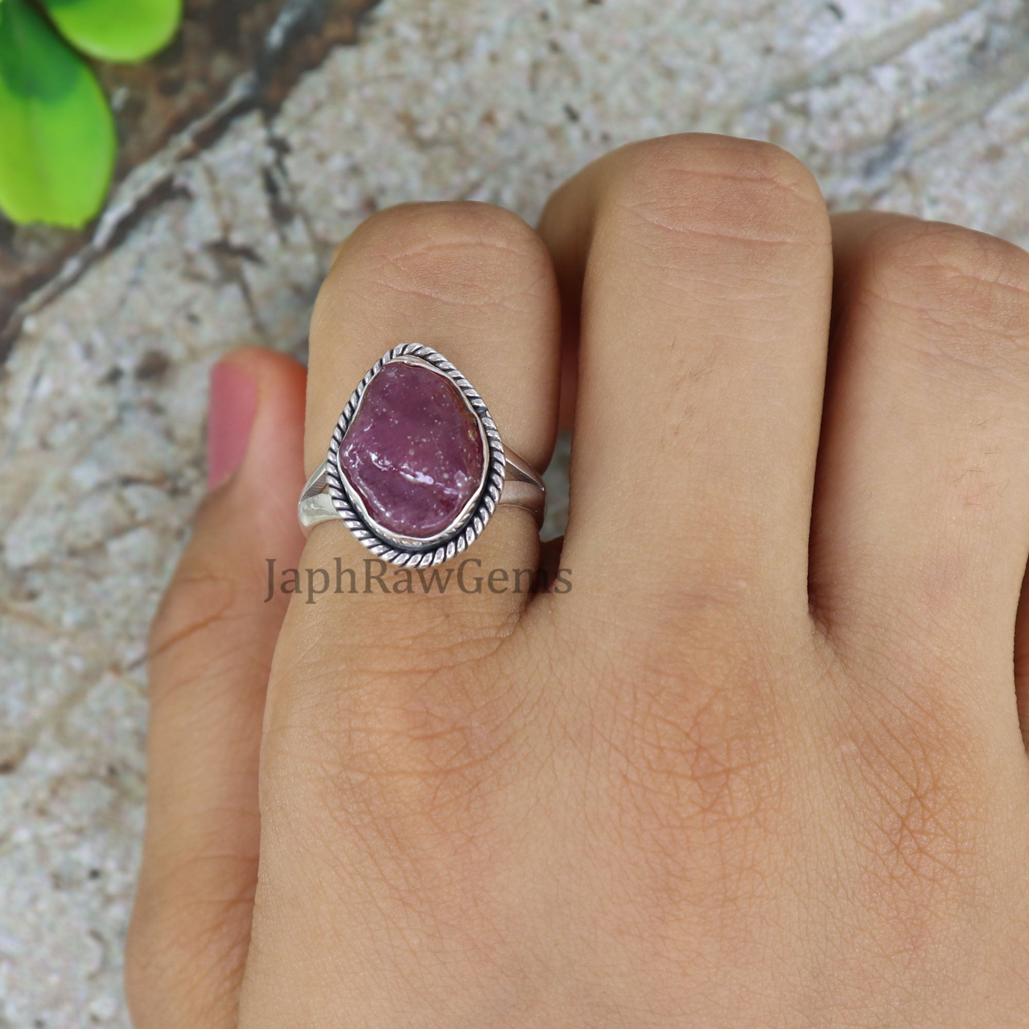 Raw Ruby Ring