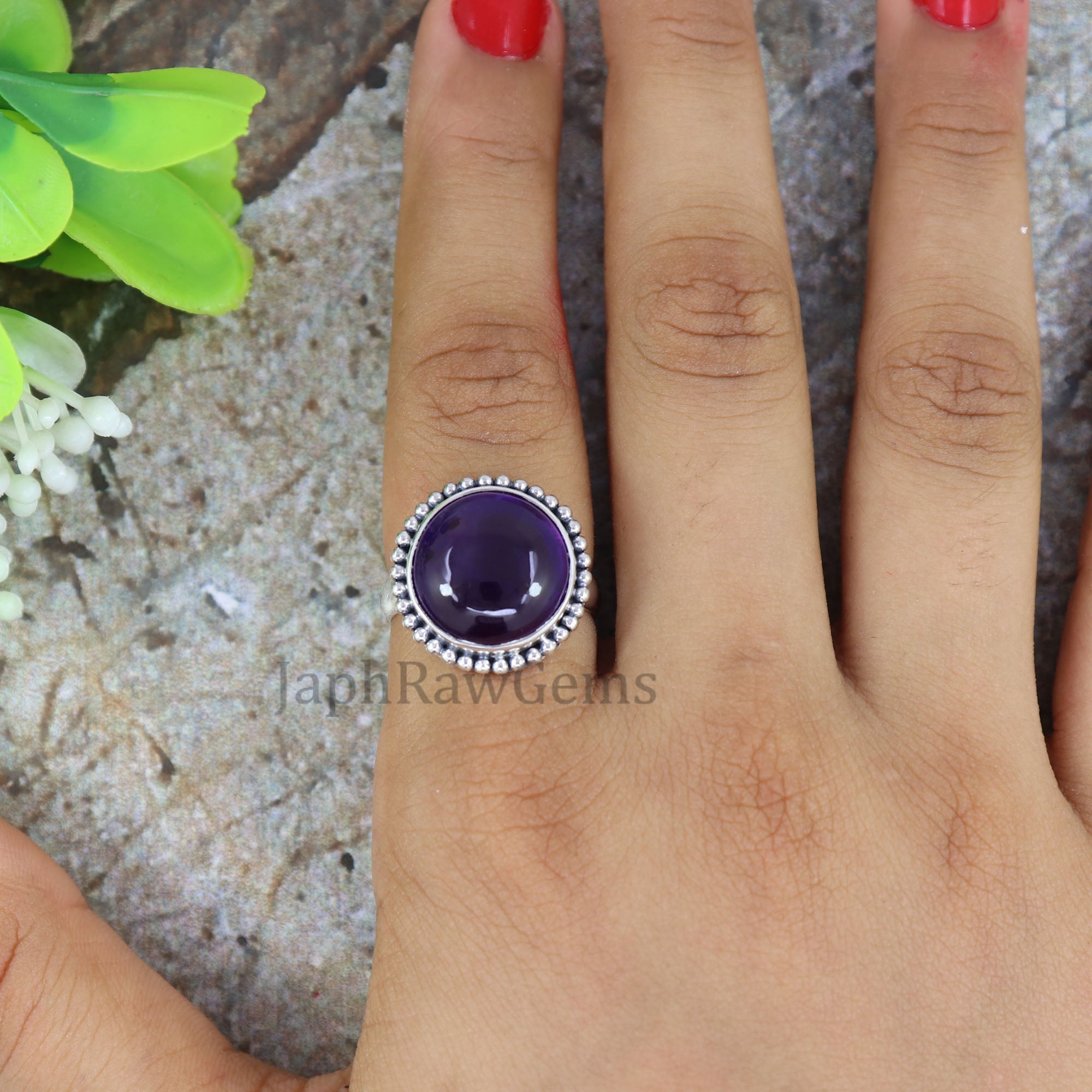 Natural Amethyst Ring