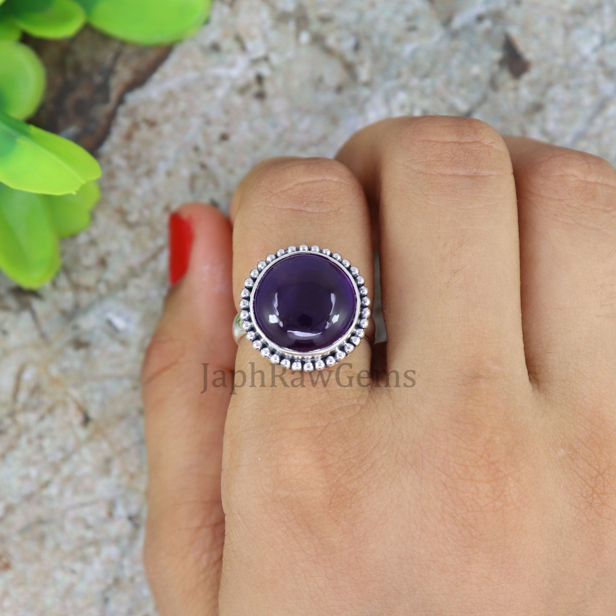 Natural Amethyst Ring