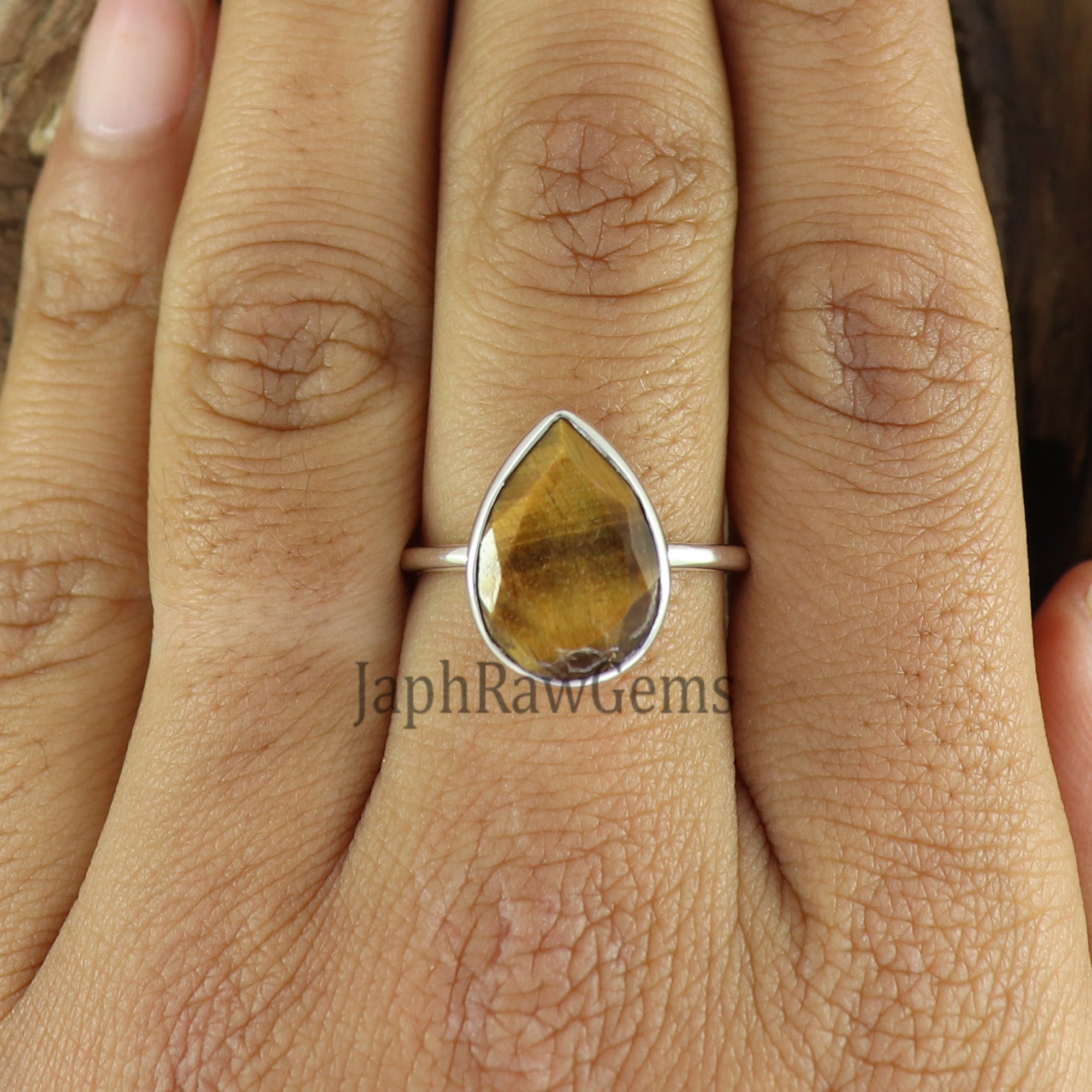 Natural Tiger Eye Ring