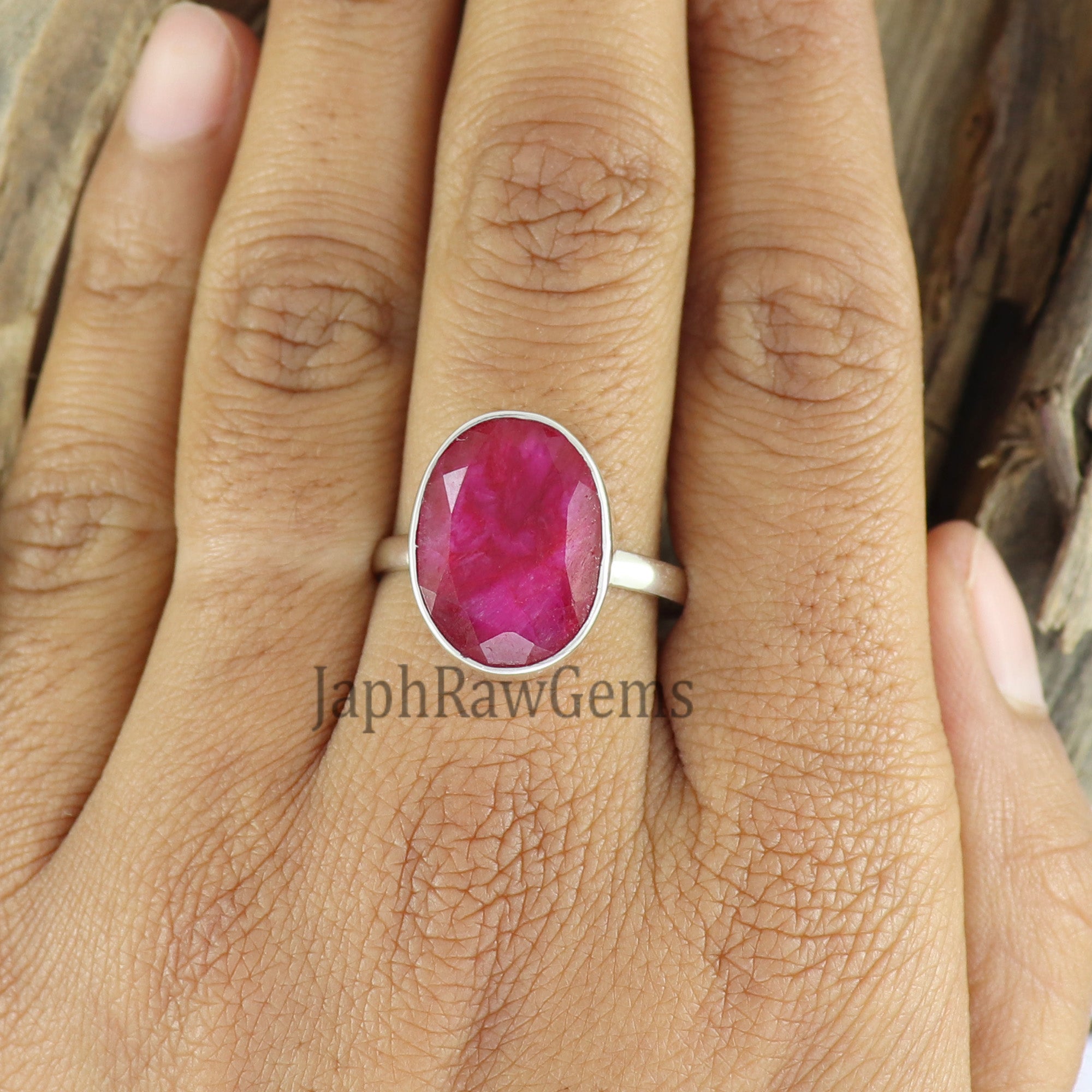 Raw Ruby Ring