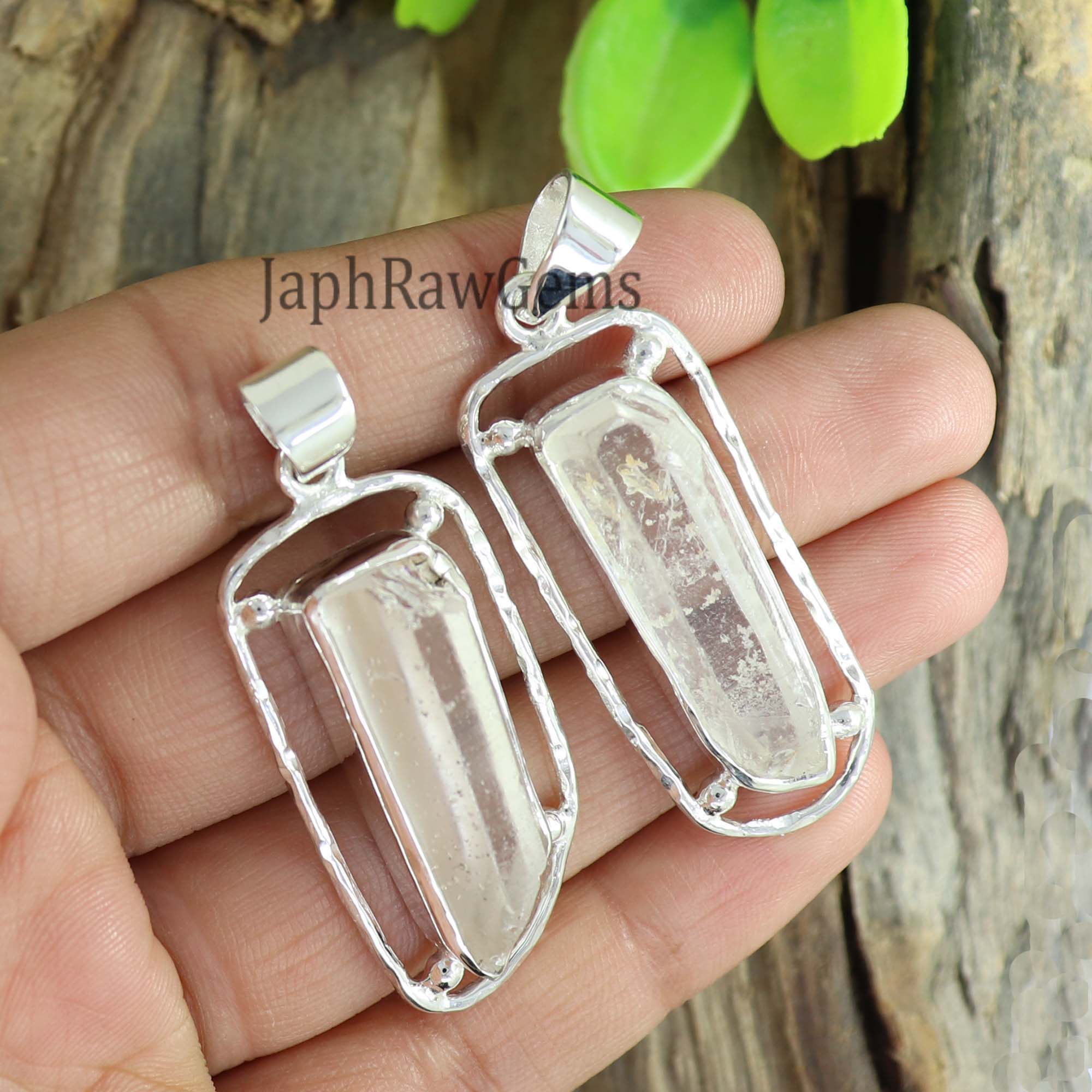 Raw Clear Quartz  Pendant