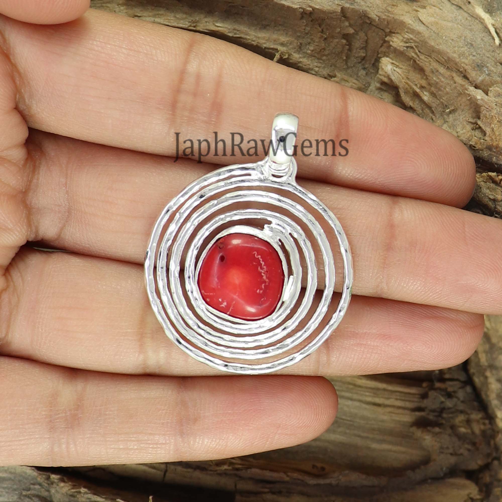 Red Coral Pendant