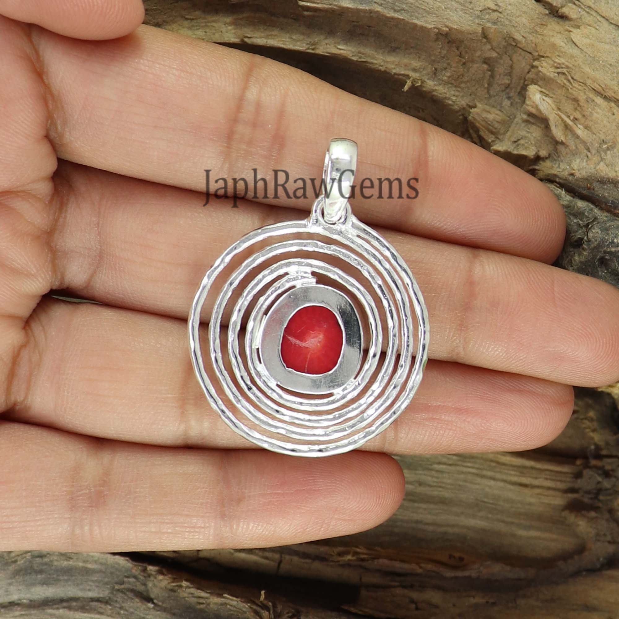 Red Coral Pendant