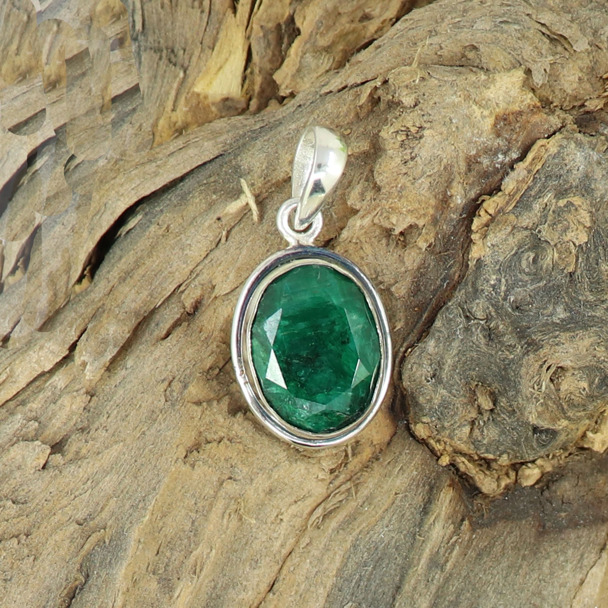 Raw Emerald Necklace