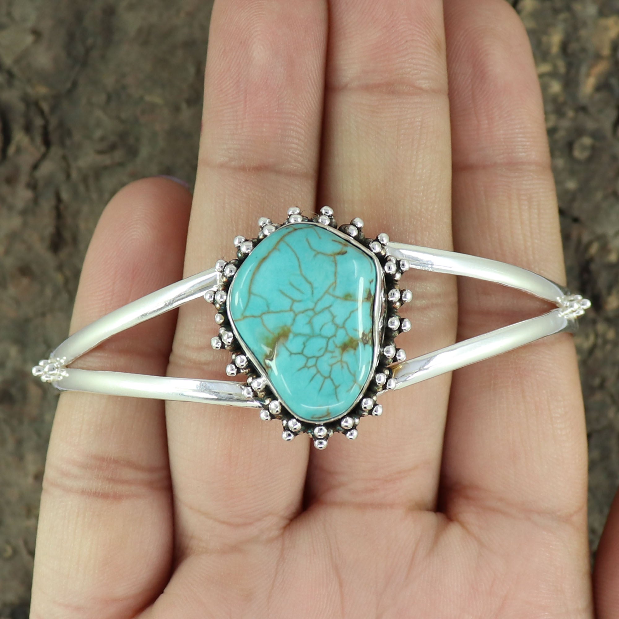 Raw Turquoise Bracelet