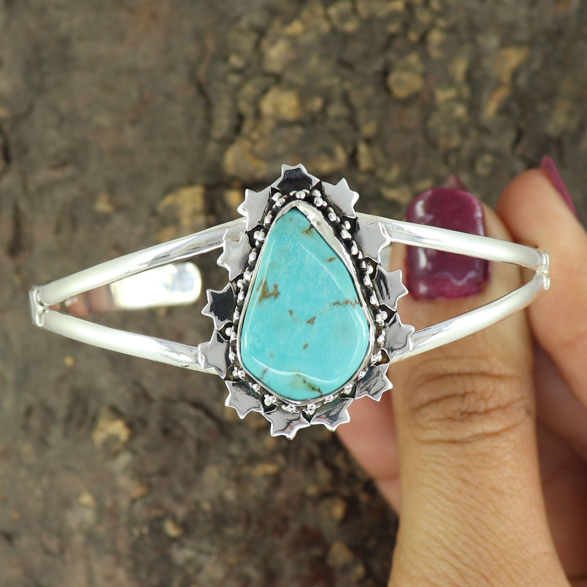 Raw Turquoise Designer Bracelet